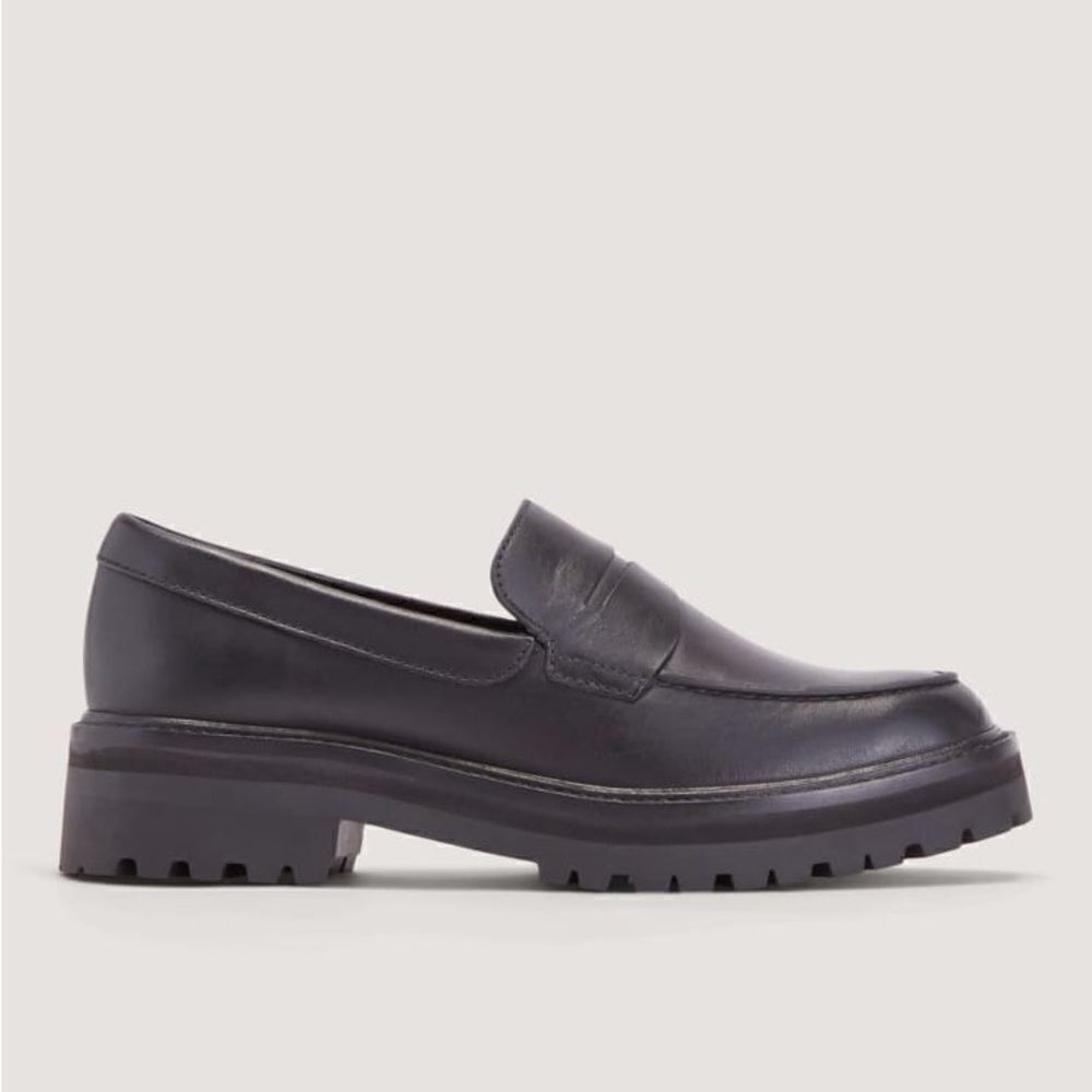 Everlane Black Lug Sole Penny Loafers - Picture 6 of 6